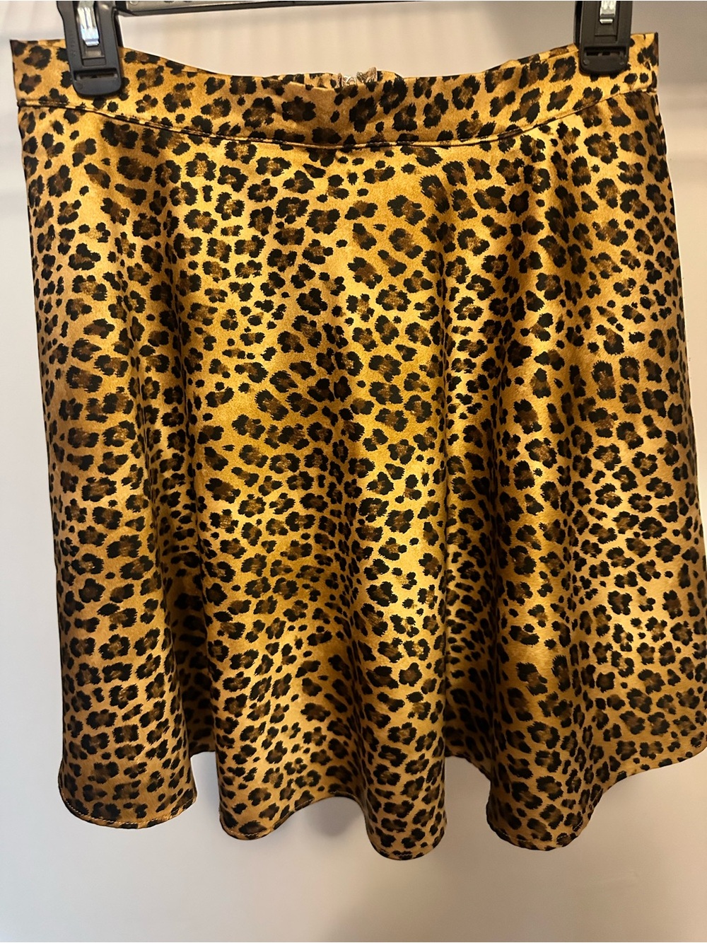 miami Leopard Print Circle Skirt in Gold and Black